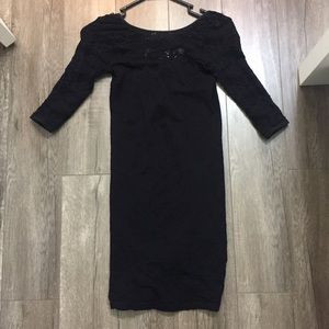 Bebe black body con dress
